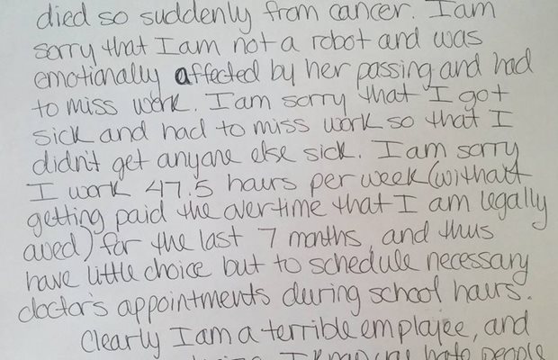 sarcastic resignation letter