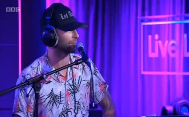 Maroon 5 - 'Maps', in the BBC Live Lounge. Hilarious banter at the start of it!