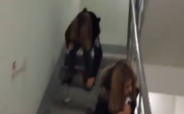 Drunk girl creates awesome music!