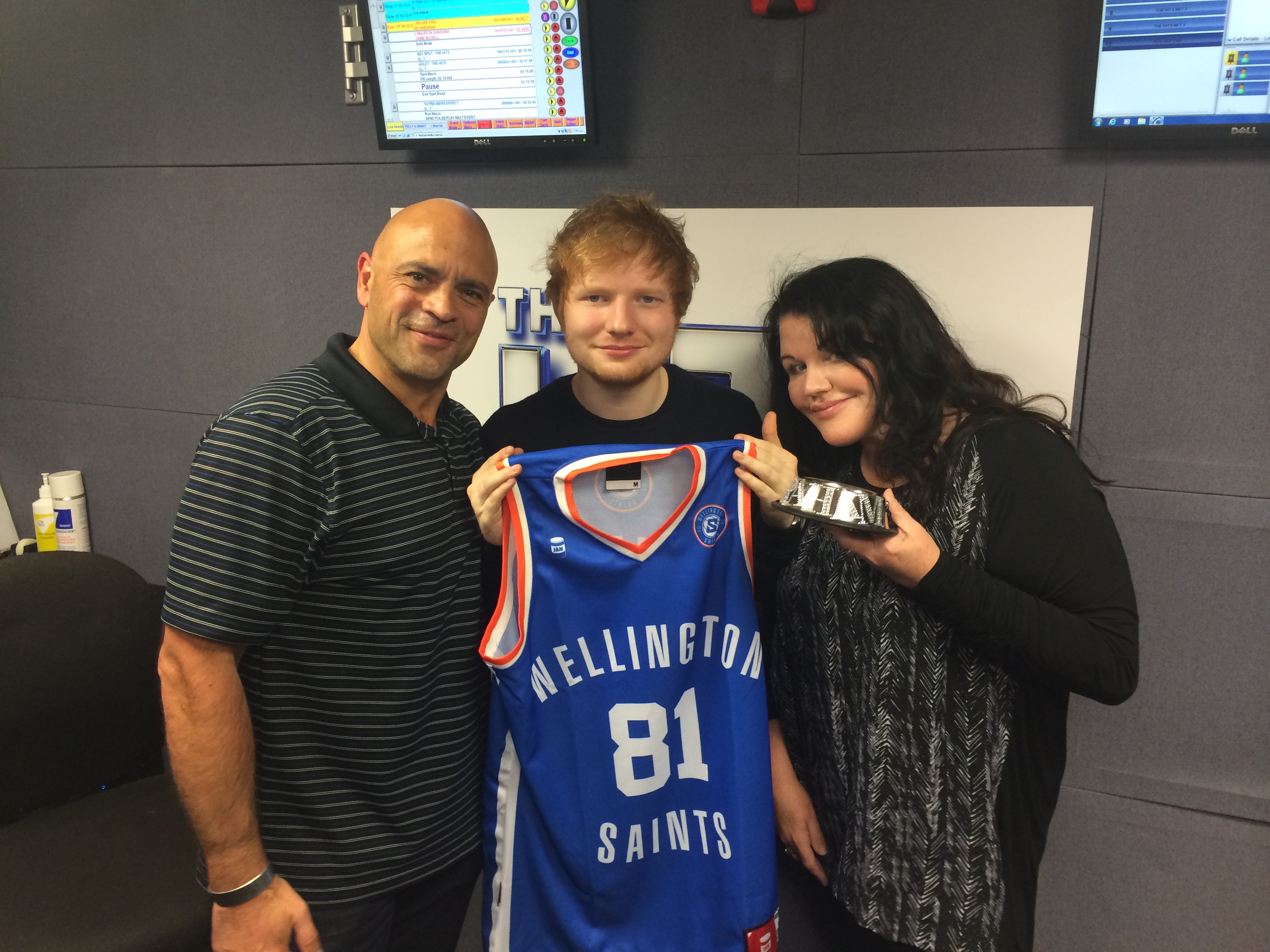 Ed Sheeran Co-Hosts the Polly & Grant Show
