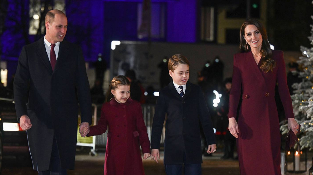 Prince George and Princess Charlotte make surprise Christmas carol service appearance alongside Will and Kate