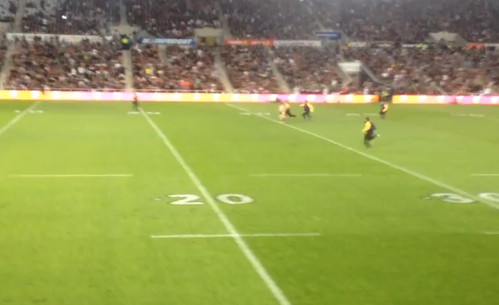 The Best Try from the League Test in Dunedin