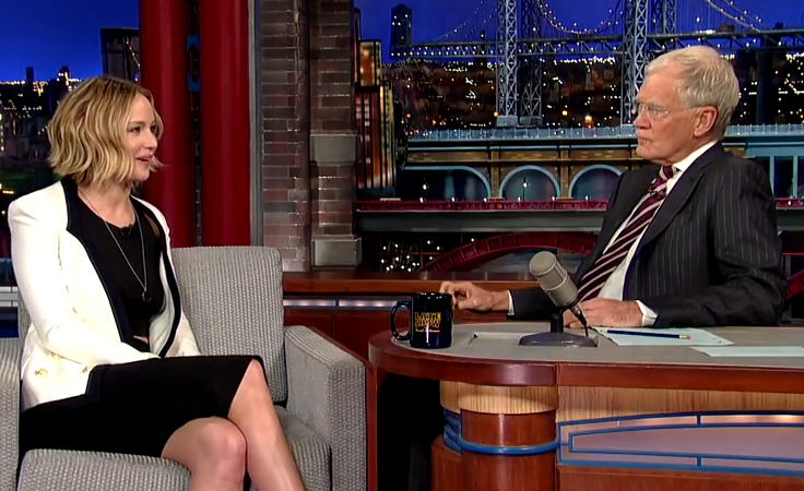 Watch Jennifer Lawrence Sing On Letterman