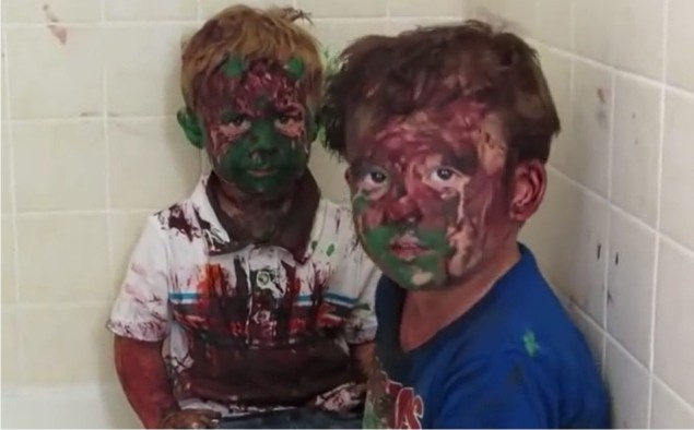 VIDEO: Dad gives sons a not so serious telling off