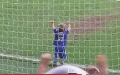 CUTE ALERT: listen to the crowd get behind the wee man!