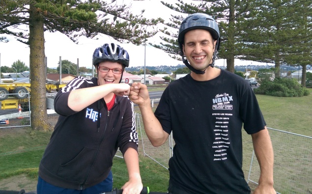 VIDEO: Sarah shows off her BMX skills