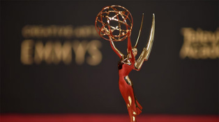 An Emmy statue. Photo / AP