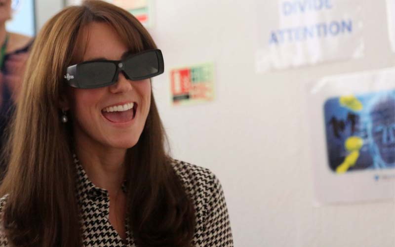 Kate Middleton Rocks 3D Glasses In Her First Official Public Appearance Since Princess Charlotte's Birth