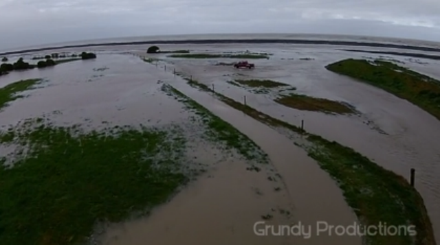 Amazing Drone Footage Of Flooding