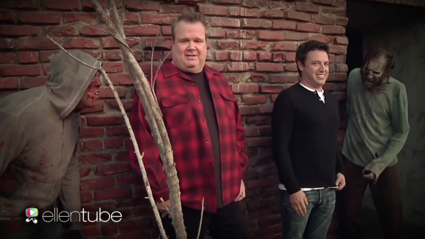 Ellen's Producer Andy and Modern Family star Eric Stonestreet