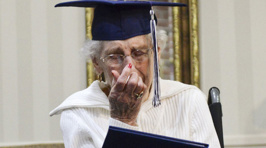 97-Year-Old Cries Tears Of Joy After She Finally Gets Her High School Diploma