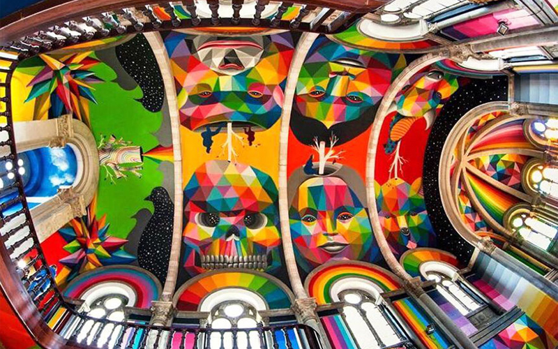 100-Year-Old Church Is Transformed Into A Skate Park & Painted With Colourful Graffiti