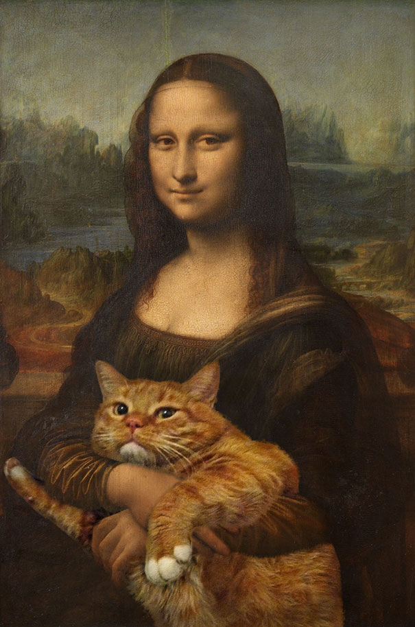 Russian Artist Transforms Famous Paintings With Her Cat