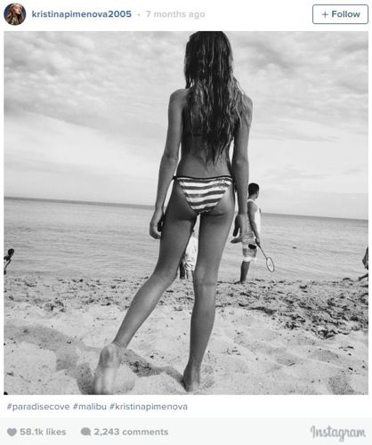 Kristina Pimenova  bikini  Model Sparks Controversy