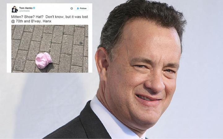 Tom Hanks tweets the lost and found