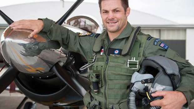 All Black legend Richie McCaw has always had a keen interest in aviation. Photo / Facebook