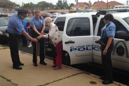 Video: Police Arrest 102-yr-old Woman to Grant her Bucket List Wish