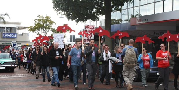 Protest in Tauranga