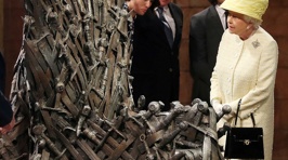 The Queen Visits The Game of Thrones Set