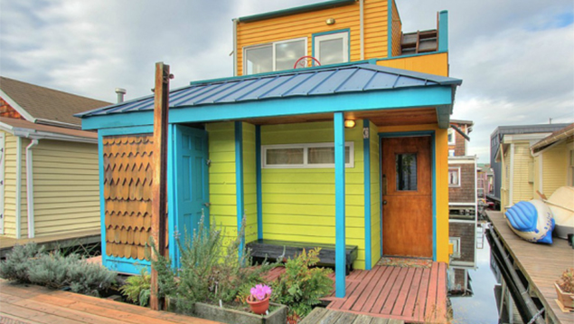 This colourful tiny boathouse will take your breath away