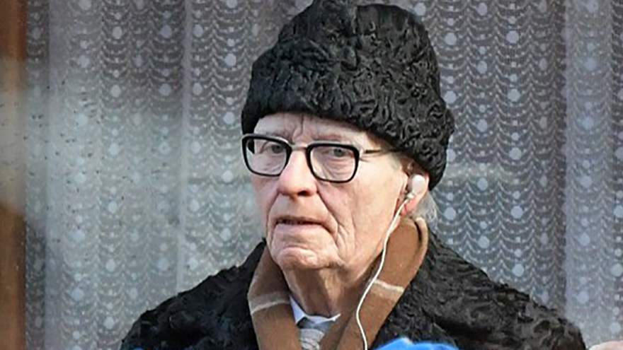 Hollywood actress looks unrecognisable as she transforms into an elderly man for her latest film role