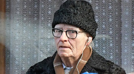 Hollywood actress looks unrecognisable as she transforms into an elderly man for her latest film role