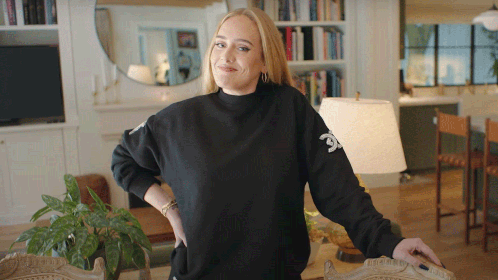 Adele reveals she owns a piece of gum chewed by Celine Dion and it's framed!