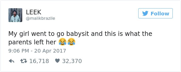 mums hilarious list for babysitter babysitting list