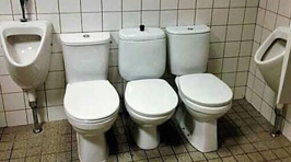 Can you spot what's wrong with these toilets?