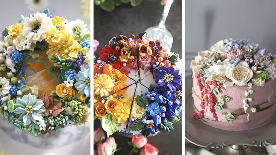 These insanely beautiful floral cakes look too good to eat