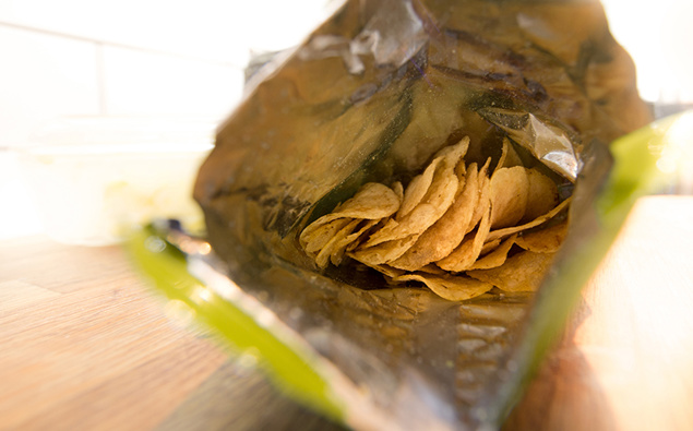 Random Chip Packets The clever reason chip packets are made so noisy