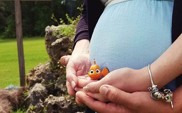 The reason this pregnant woman posed with a Nemo toy will bring tears