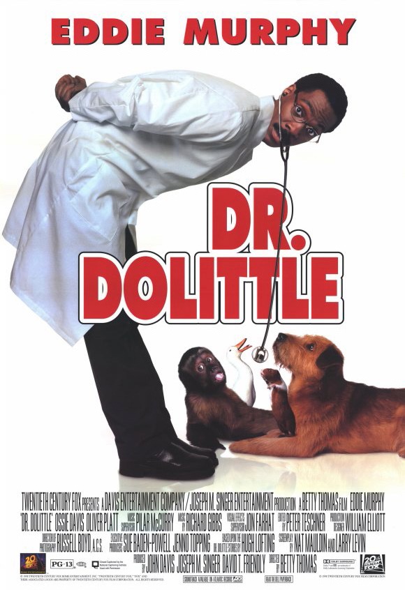 Dr. Dolittle was inspired by the series of children's stories of the same name by Hugh Lofting. The film stars Eddie Murphy as a doctor who can speak to animals.