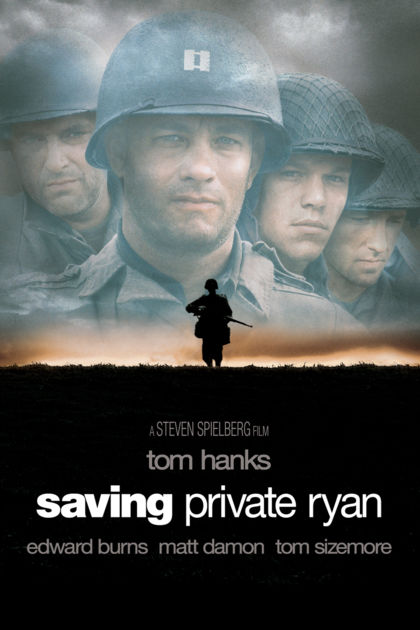 Directed by Steven Spielberg, Saving Private Ryan follows the Normandy Landings, with a group of U.S. soldiers going behind enemy lines to retrieve a paratrooper whose brothers have been killed in action. The American war movie stars  Tom Hanks, Tom Sizemore, Edward Burns, Adam Goldberg, Vin Diesel and Matt Damon.