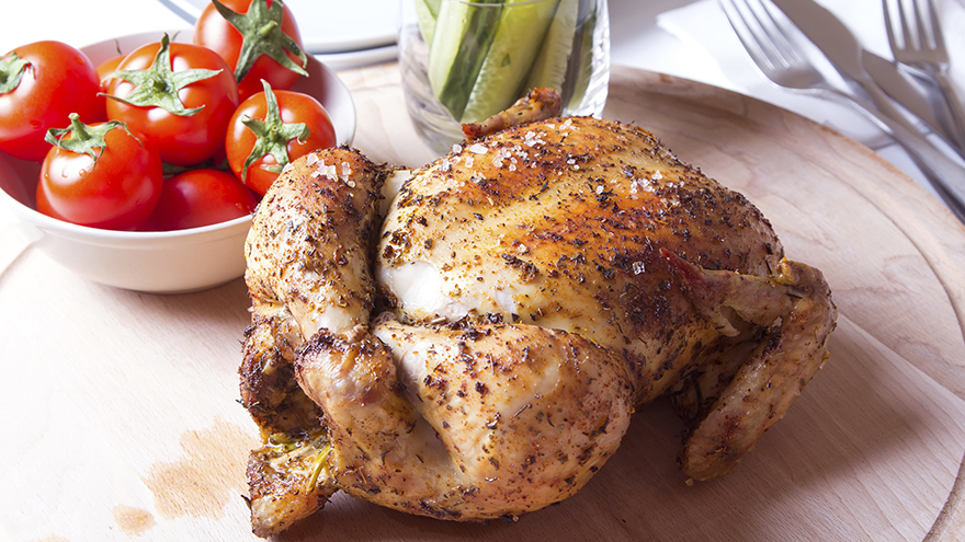 This simple hack for cooking a whole chicken in just 25 minutes is our new go-to