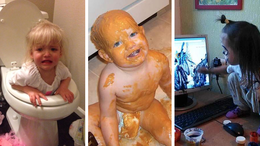 Here's what happens when you leave toddlers alone for two seconds
