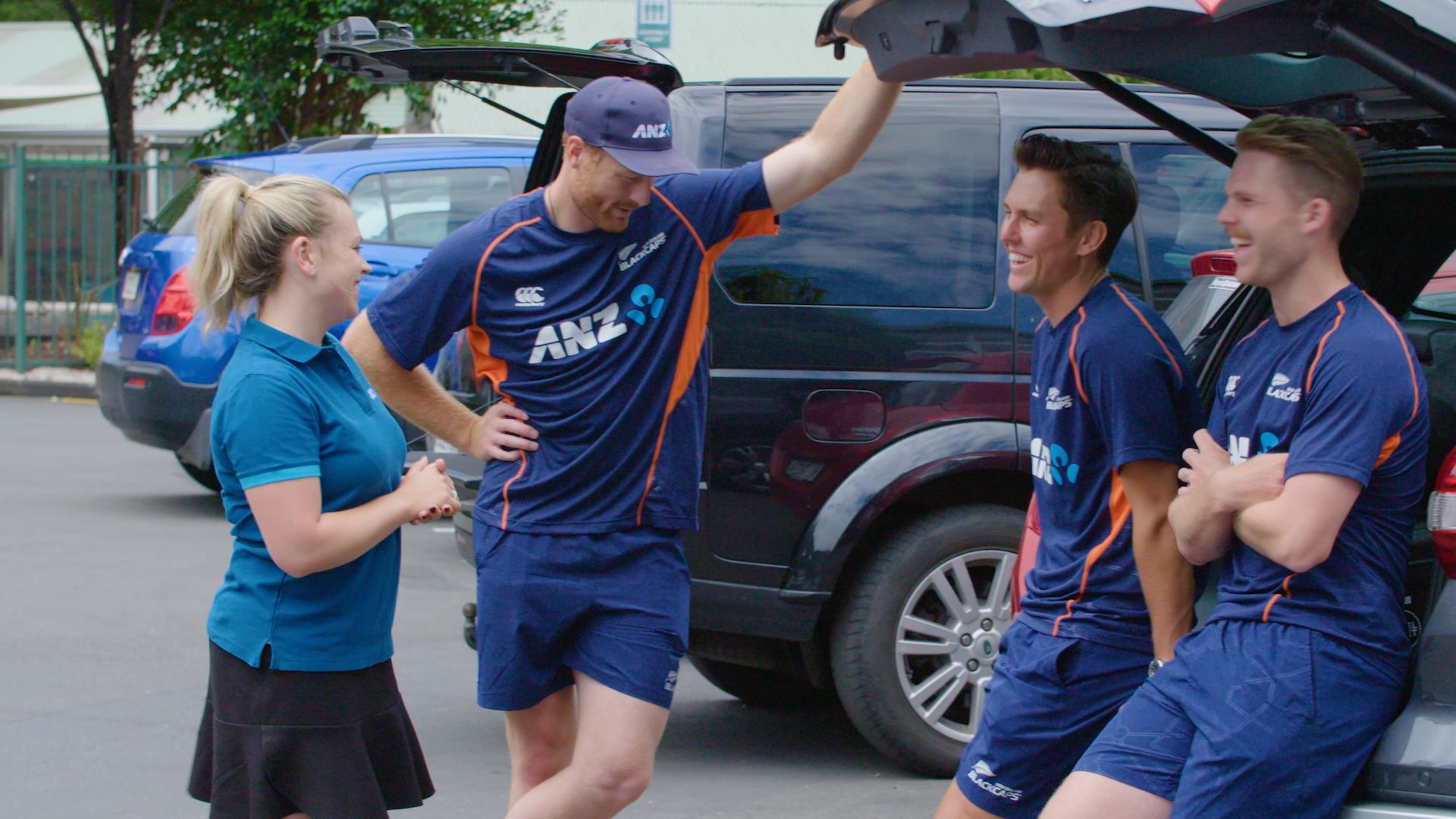 Surprise visit from the Black Caps