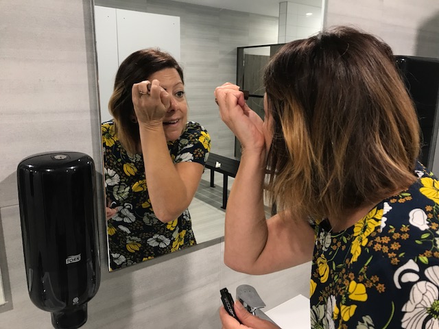 Starting the application, painting on the gel