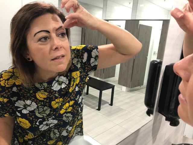 Starting my peel off, comes away good when it's set more