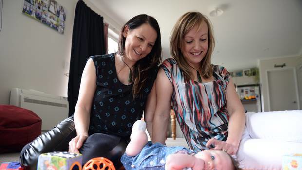 Nelson-Tasman region couple Stacy and Jess conceived Evie using donor sperm and IVF. Photo / Nelson Weekly