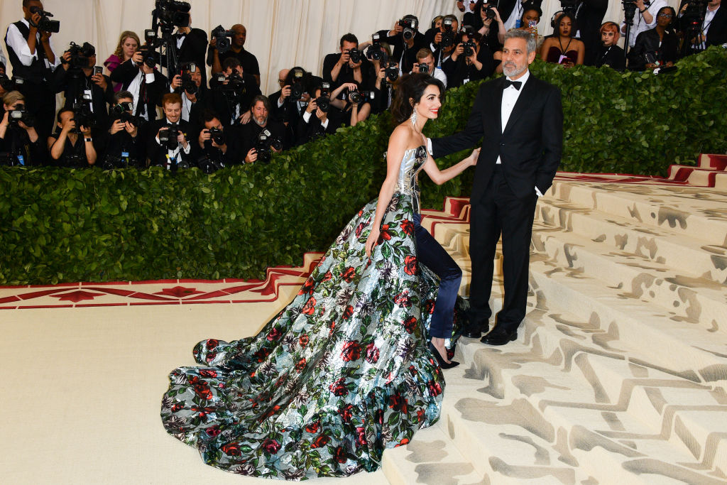 Amal and George Clooney. Photo / Getty