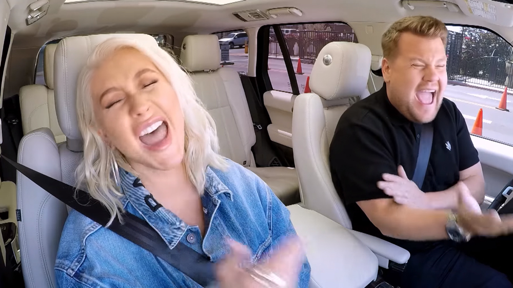 This bonus Carpool Karaoke video featuring Christina Aguilera's new song will give you chills