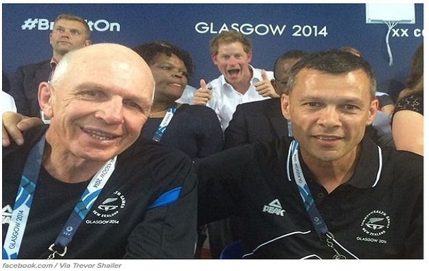 Prince Harry photobombs our very own Gordon Tietjens!