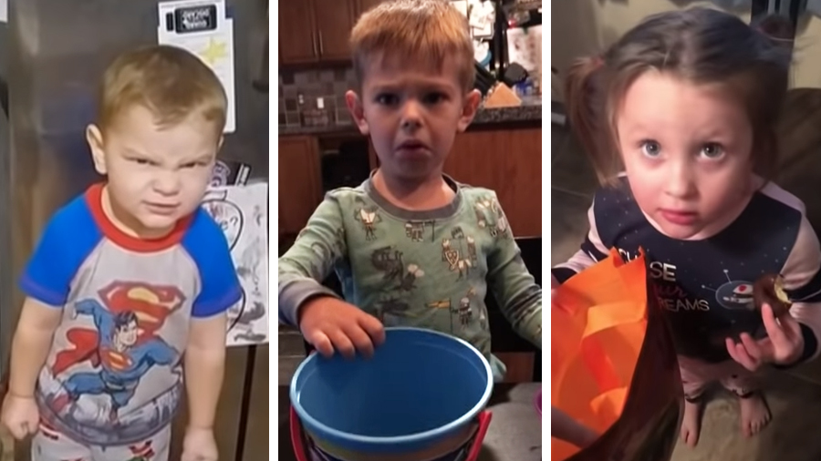 Watch what happened when parents told their kids they ate all their Halloween candy