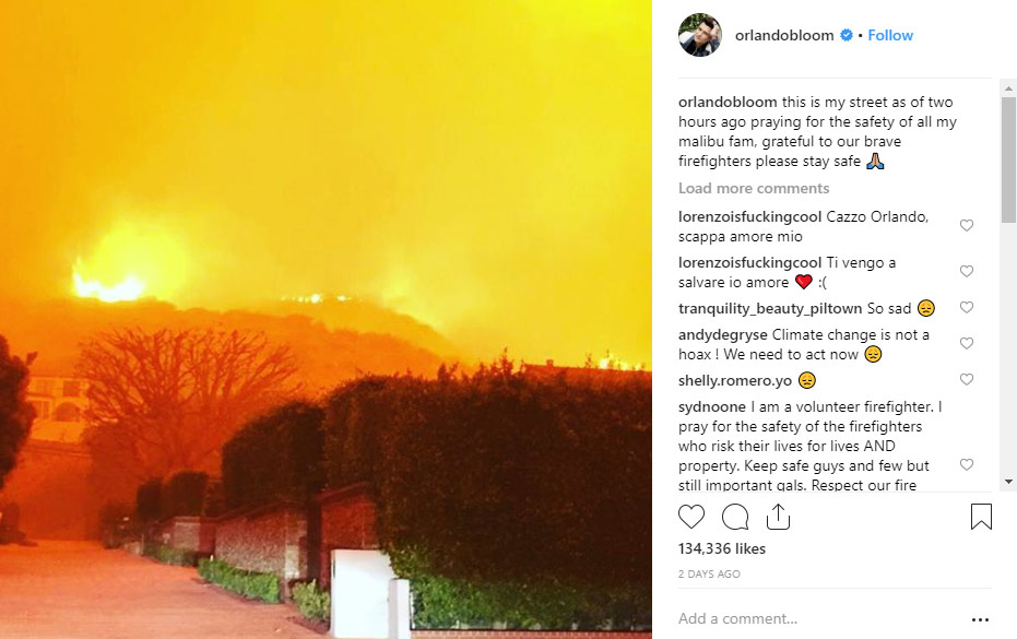 Orlando Bloom. Photo / Instagram