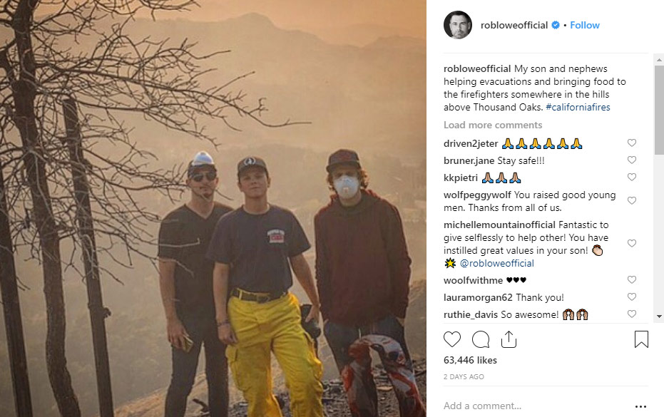 Rob Lowe. Photo / Instagram