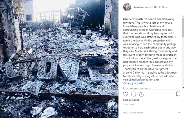 Liam Hemsworth. Photo / Instagram