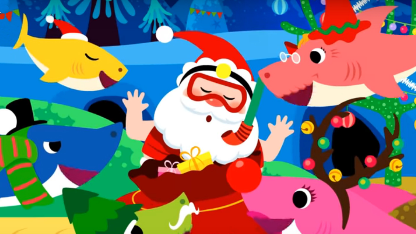There's now a CHRISTMAS version of Baby Shark!