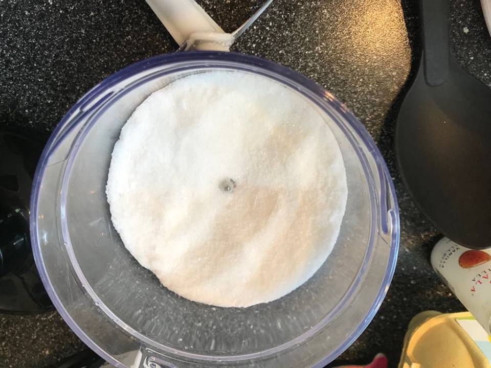 Recipe required 300gms castor sugar. I had 100gms so smashed up some normal sugar to make it finer LOL...at this point my man walked away (he's very particular when it comes to baking hahhaa)