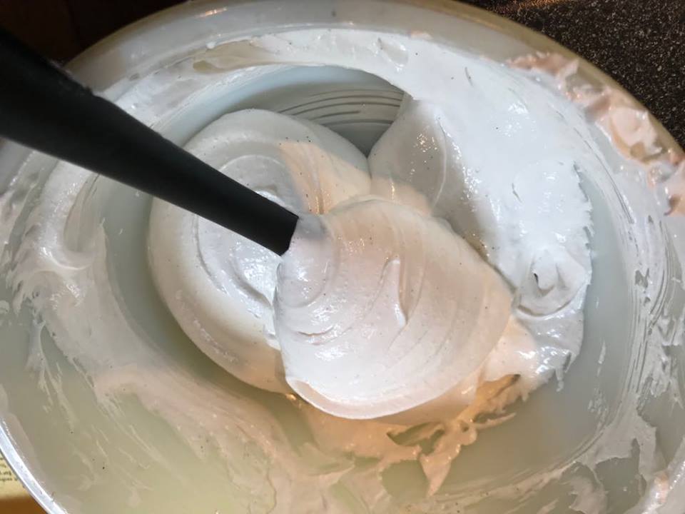 Takes awhile to get it to the stiff peaks stage, was doubting myself about now